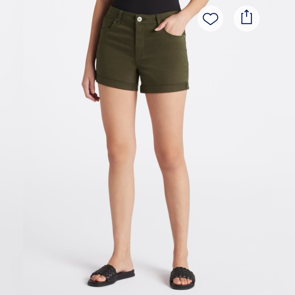 STA Blue High Rise Double Roll Short